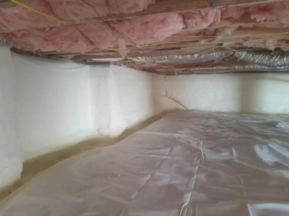 Crawl space encapsulation with closed-cell spray foam for Roof Maintenance in Battlefield